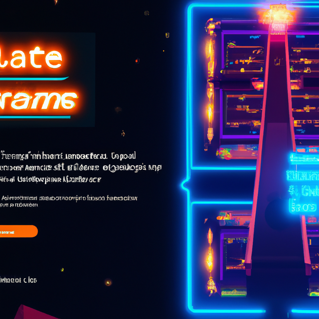 Feature panel: neon scoreboard and curated playlist UI